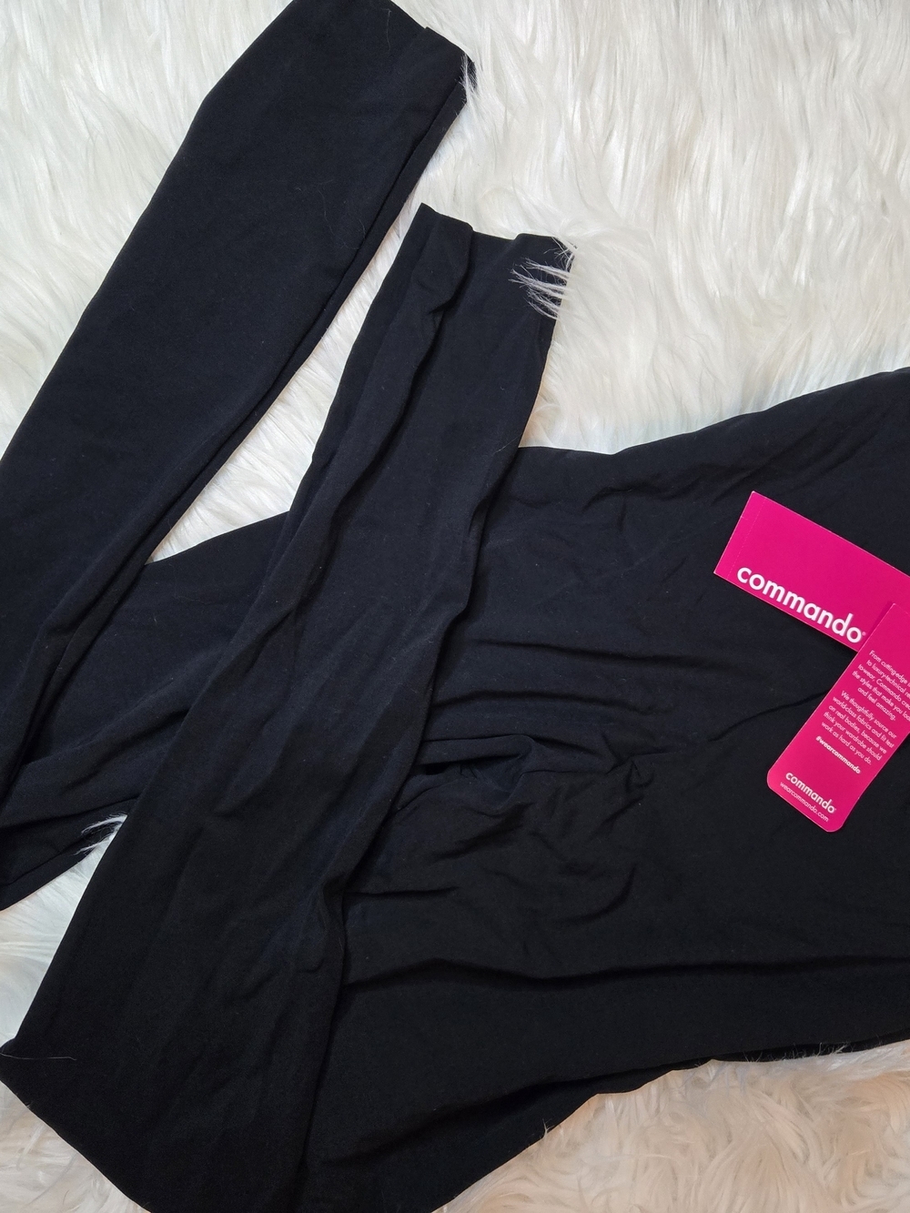 Commando Black High-Rise Sculpting Leggings - Picture 2 of 4